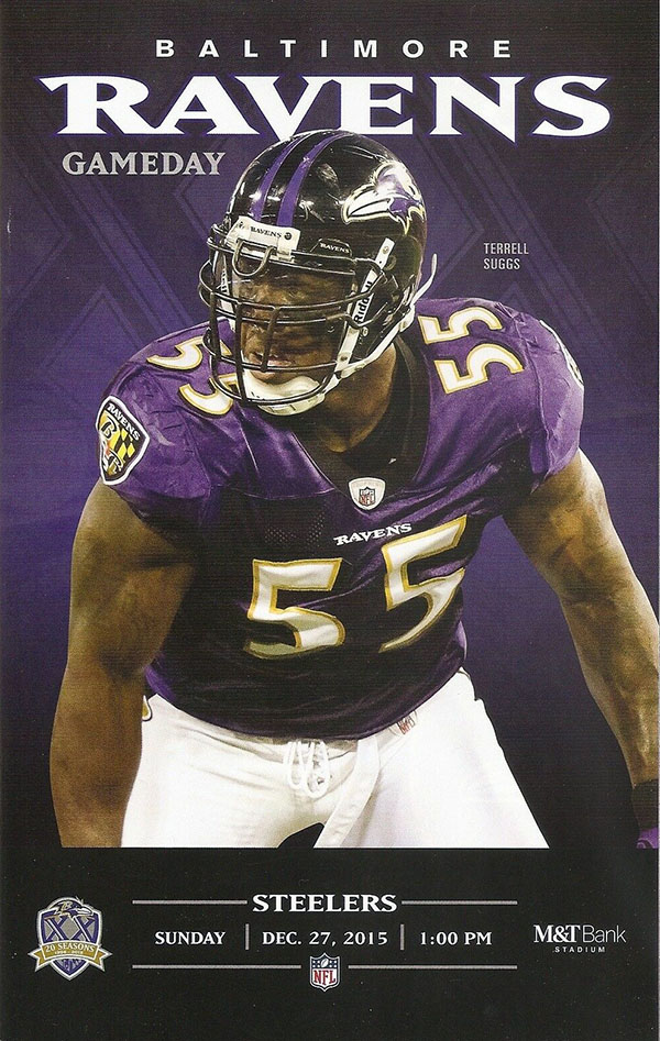 NFL Program: Baltimore Ravens vs. Pittsburgh Steelers (December 27, 2015)