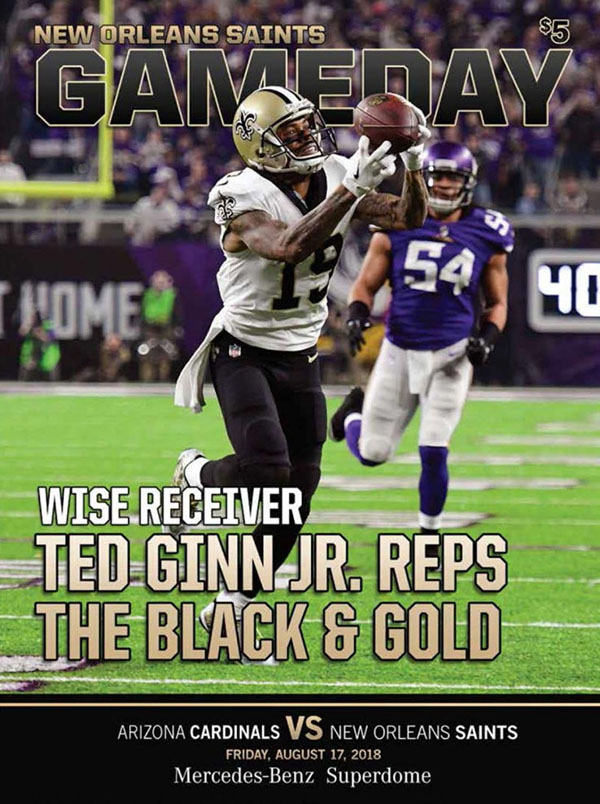 NFL Program: New Orleans Saints vs. Arizona Cardinals (August 17, 2018)