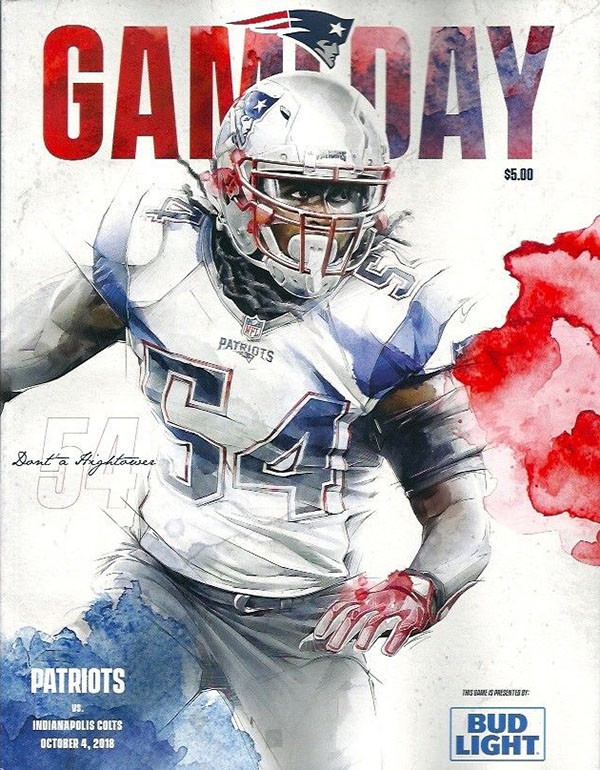 NFL Program: New England Patriots vs. Indianapolis Colts (October 4, 2018)