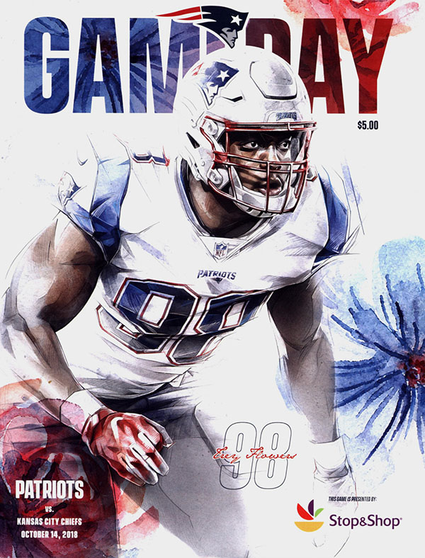 NFL Program: New England Patriots vs. Kansas City Chiefs (October 14, 2018)