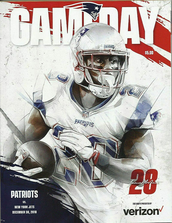 NFL Program: New England Patriots vs. New York Jets (December 30, 2018)