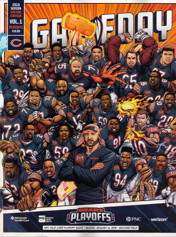 NFL Program: Chicago Bears vs. Philadelphia Eagles (January 6, 2019)