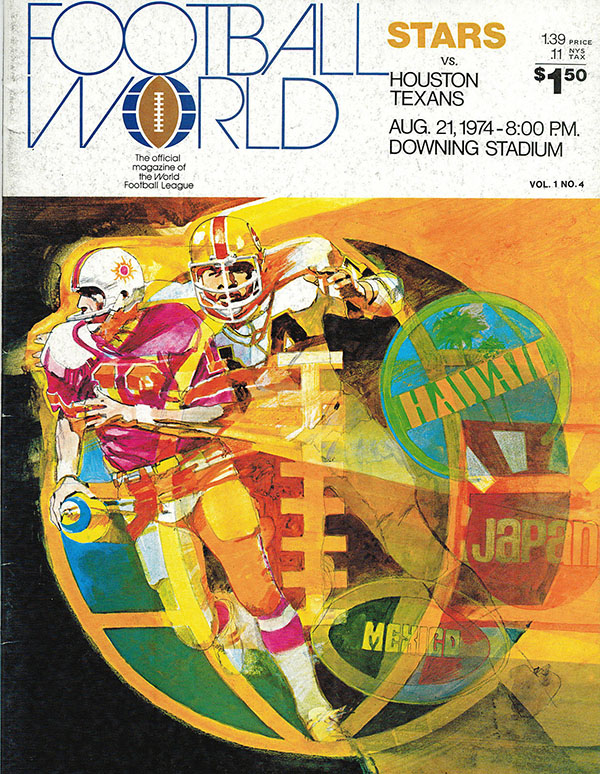 WFL Program: New York Stars vs. Houston Texans (August 21, 1974)