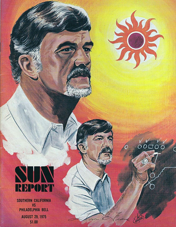 WFL Program: Southern California Sun vs. Philadelphia Bell (August 29, 1975)