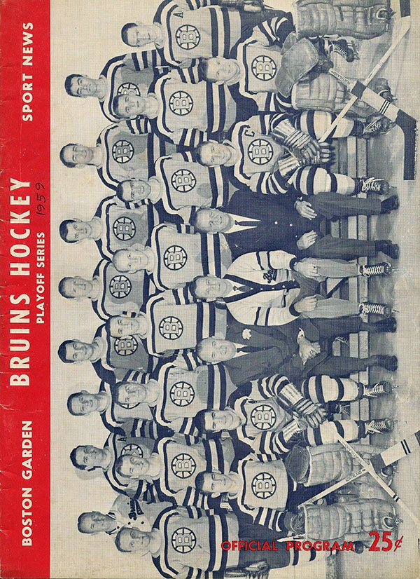 NHL Program: Boston Bruins (1958-59)