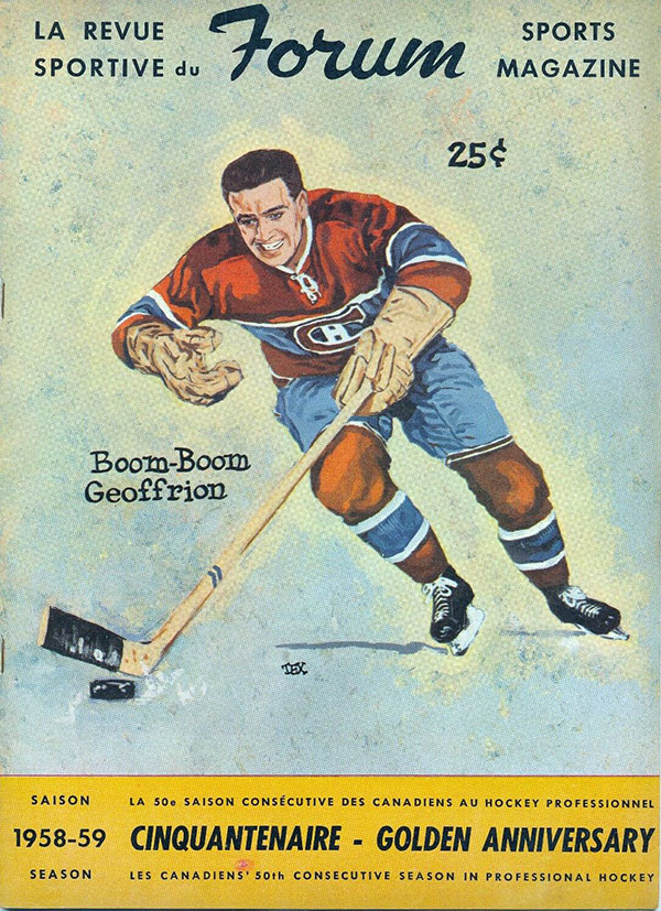 NHL Program: Montreal Canadiens (1958-59)