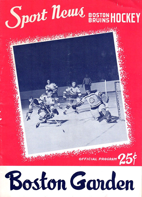 NHL Program: Boston Bruins (1958-59)