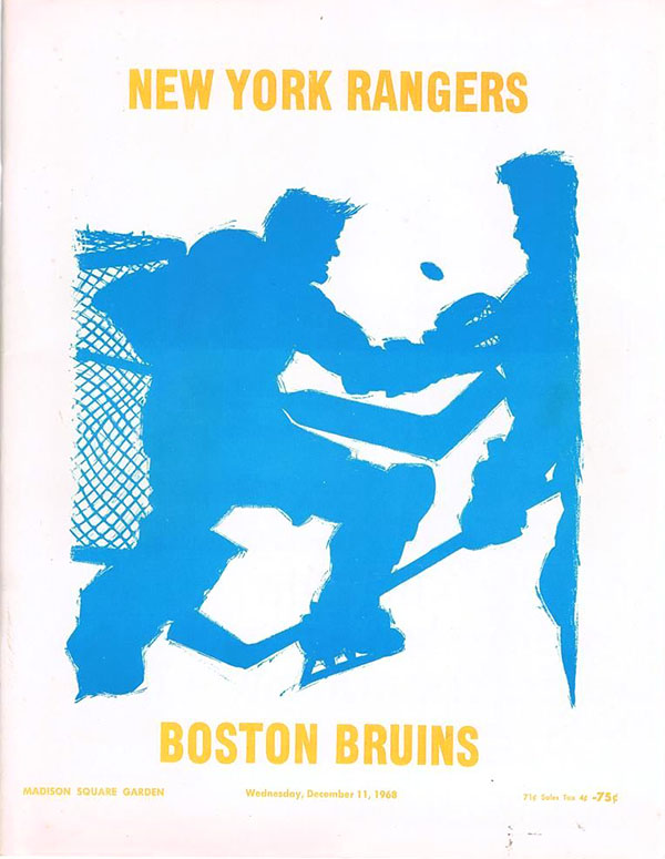 NHL Program: New York Rangers (1968-69) | SportsPaper.info