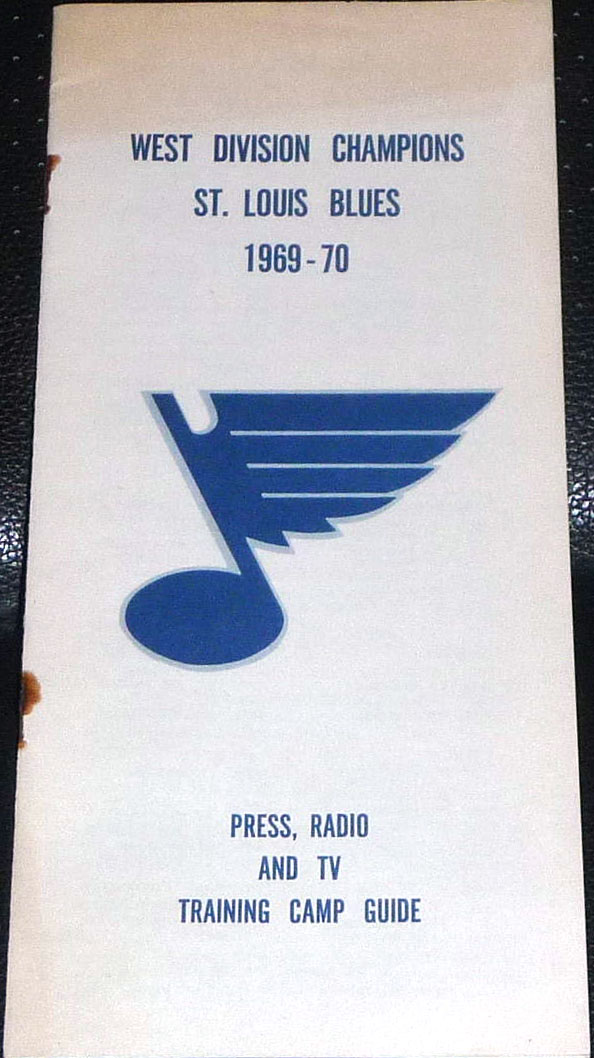 NHL Media Guide: St. Louis Blues (1969-70)