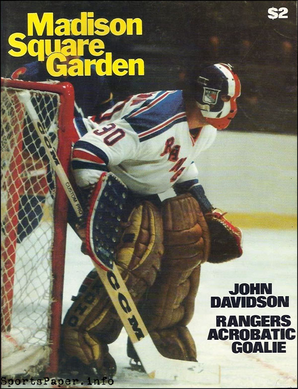 NHL Program: New York Rangers (1978-79)