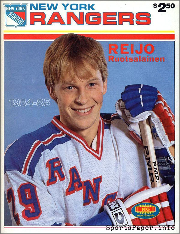 NHL Program: New York Rangers (1984-85)