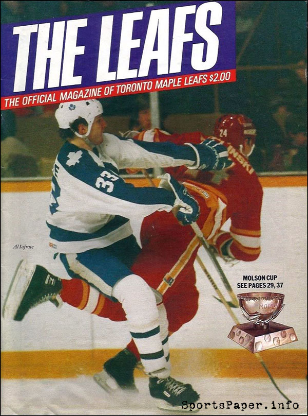 NHL Program Toronto Maple Leafs (198687) SportsPaper.info