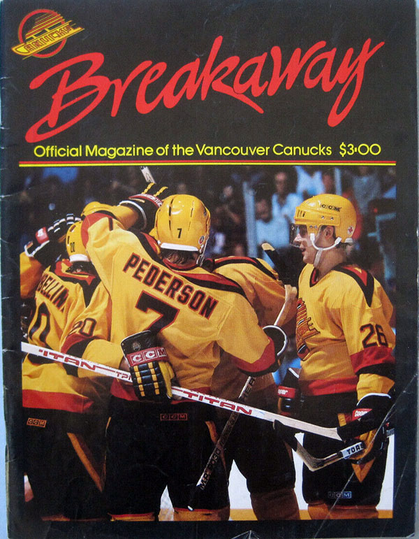 NHL Program: Vancouver Canucks (1987-88)