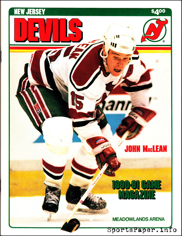 NHL Program: New Jersey Devils (1990-91)