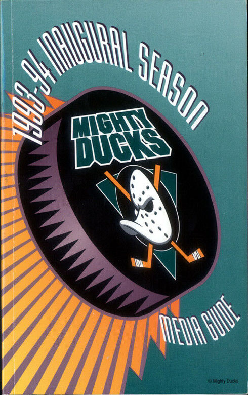 NHL Media Guide: Mighty Ducks Of Anaheim (1993-94) | SportsPaper.info