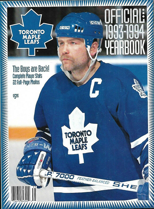 NHL Yearbook Toronto Maple Leafs (199394) SportsPaper.info