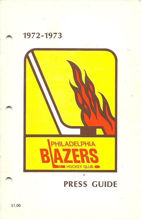 WHA Media Guide: Philadelphia Blazers (1972-73)