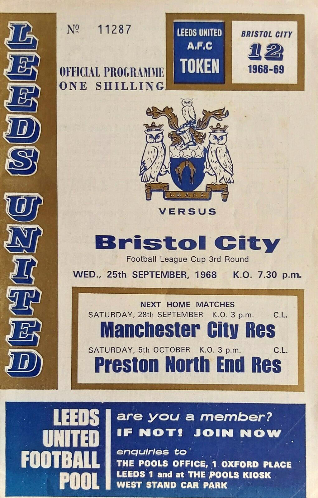 Leeds United vs. Bristol City (September 25, 1968) - SportsPaper Wiki