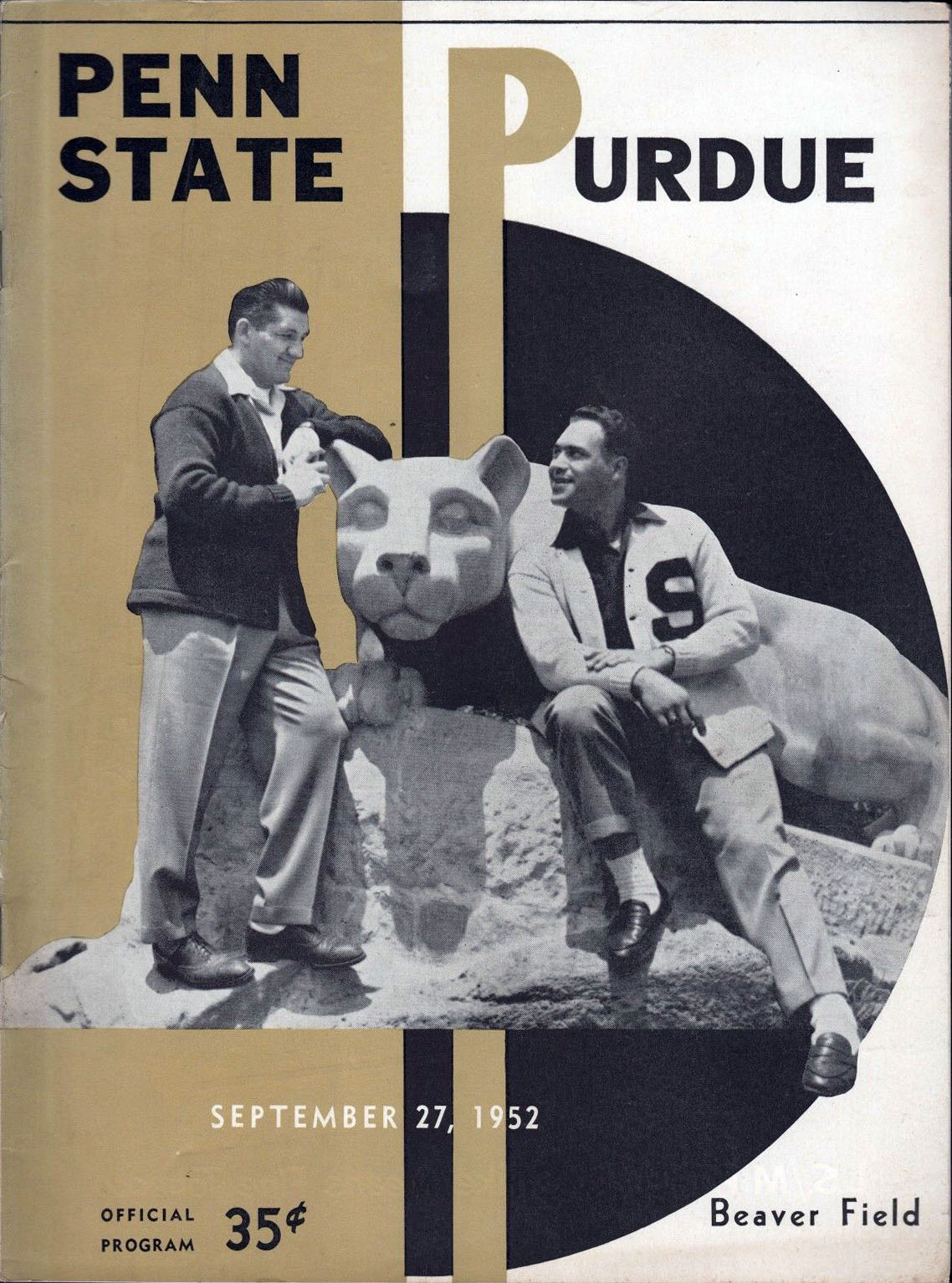 Penn State Nittany Lions Vs. Purdue Boilermakers (September 27, 1952 ...