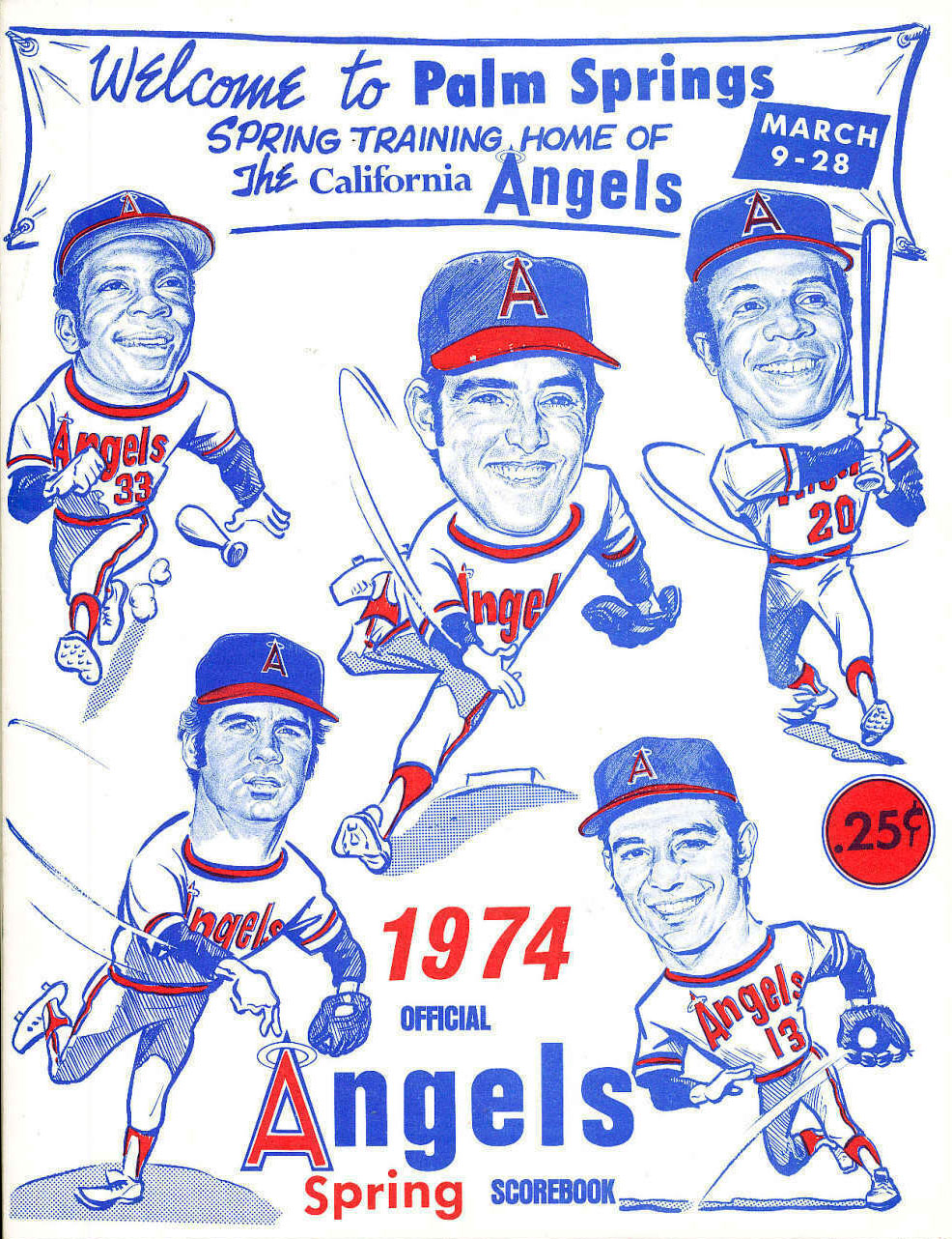 1974 California Angels spring training program SportsPaper Wiki