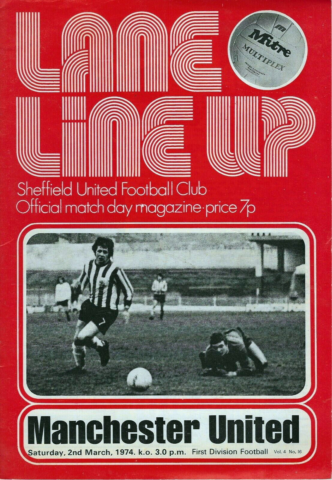 Sheffield United vs. Manchester United (March 2, 1974) SportsPaper Wiki