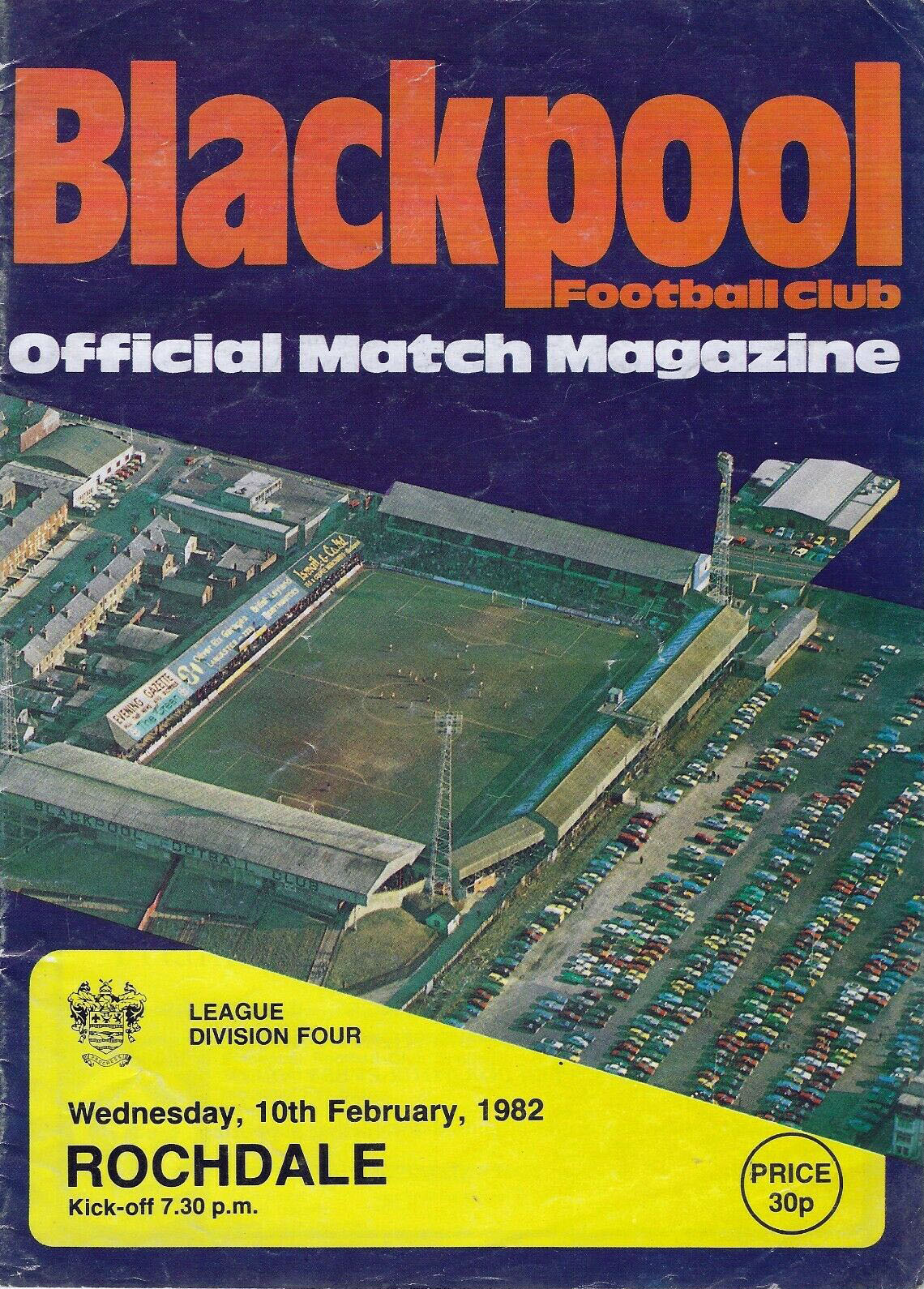 Blackpool vs. Rochdale (February 10, 1982) - SportsPaper Wiki