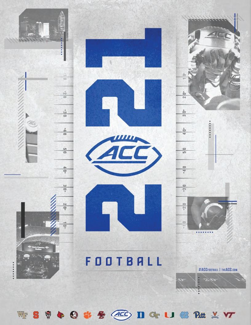 2021 Atlantic Coast Conference Football Media Guide Sportspaper Wiki 3888