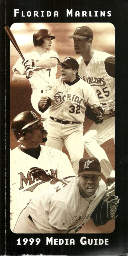 1999 Florida Marlins media guide