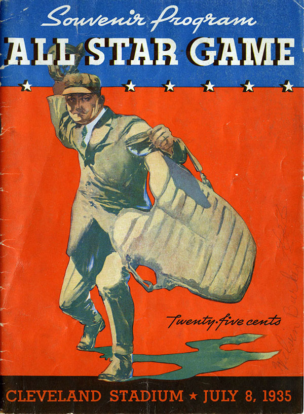 1935 Major League Baseball All-Star Game program
