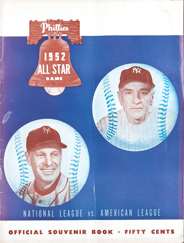 1952 Major League Baseball All-Star Game program