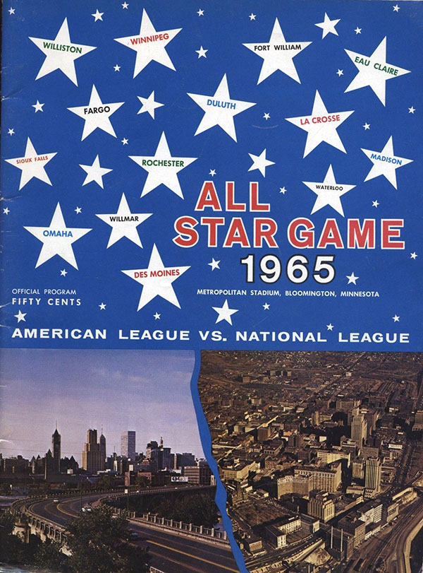 1965 Major League Baseball All-Star Game program