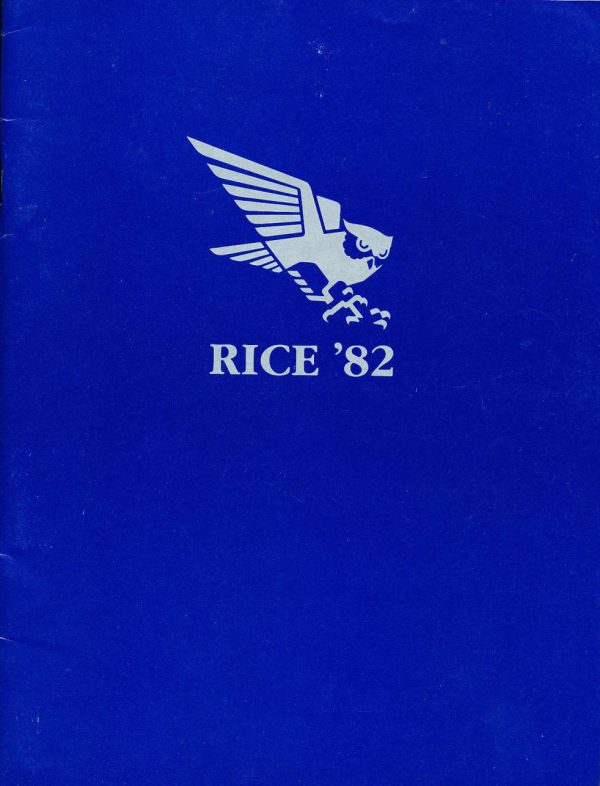 1982 Rice Owls football media guide