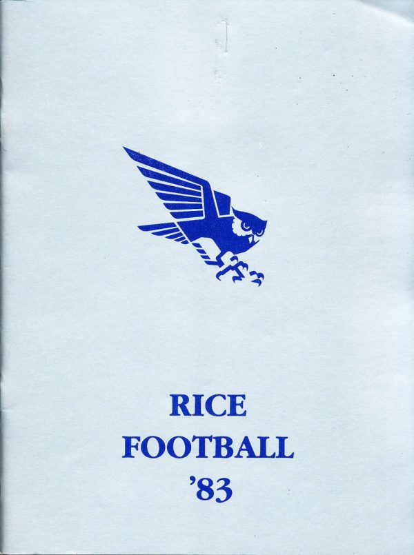 1983 Rice Owls football media guide
