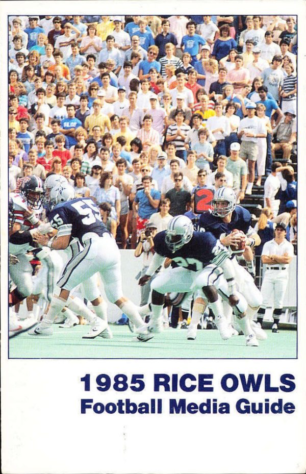 1985 Rice Owls football media guide
