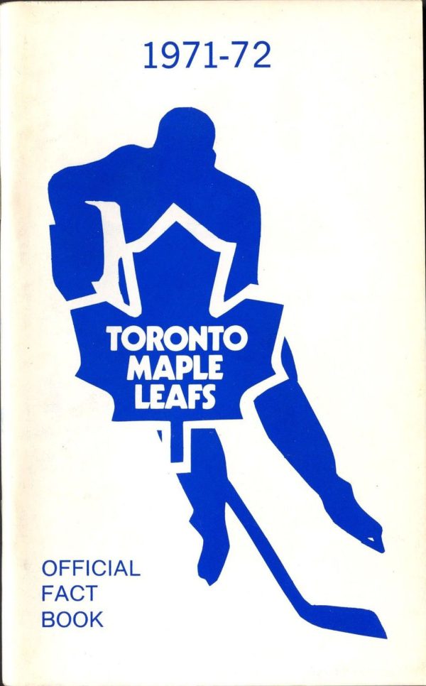 NHL Media Guide: Toronto Maple Leafs (1971-72)