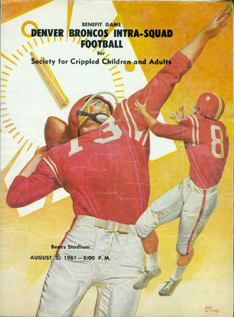 AFL Program: Denver Broncos intrasquad game (August 2, 1961)