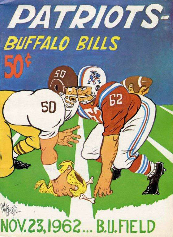 NFL Program: Boston Patriots vs. Buffalo Bills (November 23, 1962)