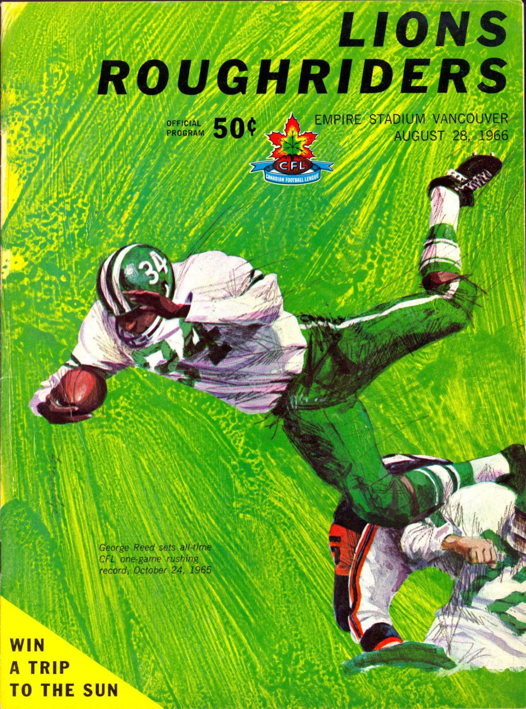 Ruff Riders Game 1966 Saskatchewan Roughriders Game Publications – SportsPaper.info