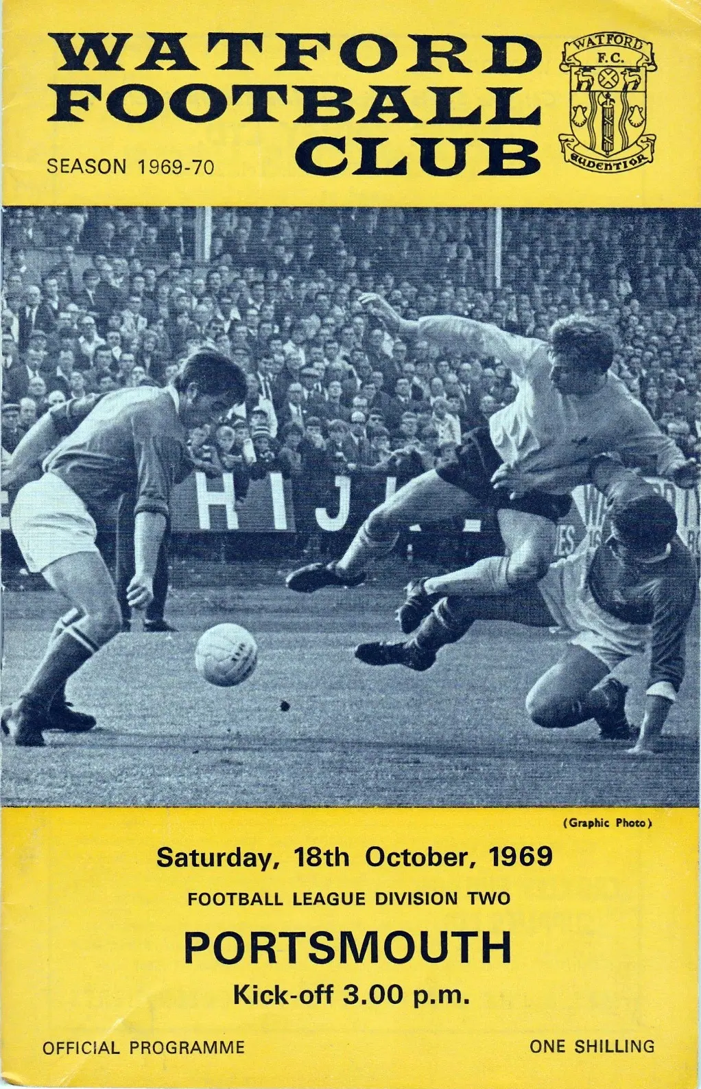 Watford vs. Portsmouth (October 18, 1969)