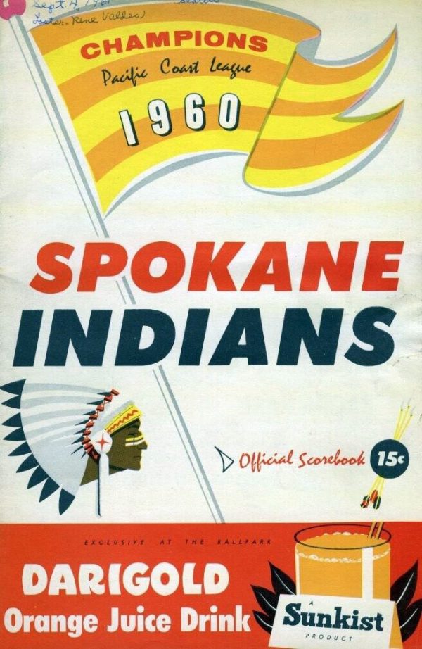MiLB Program: Spokane Indians (1961)