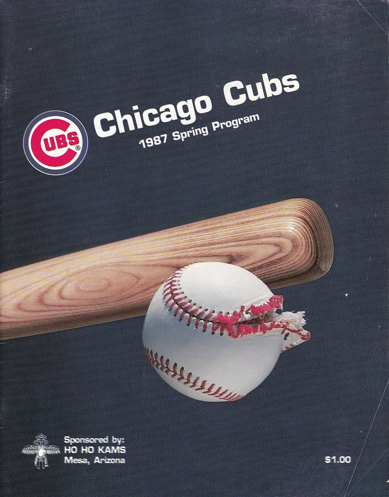 MLB Spring Training Program: Chicago Cubs (1987)