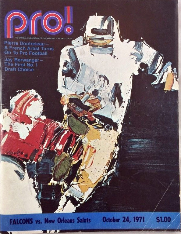 NFL Program: Atlanta Falcons vs. New Orleans Saints (October 24, 1971)