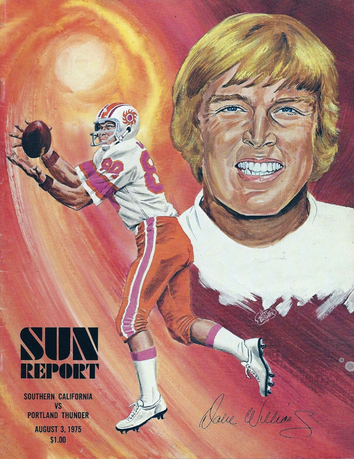 WFL Program: Southern California Sun vs. Portland Thunder (August 3, 1975)