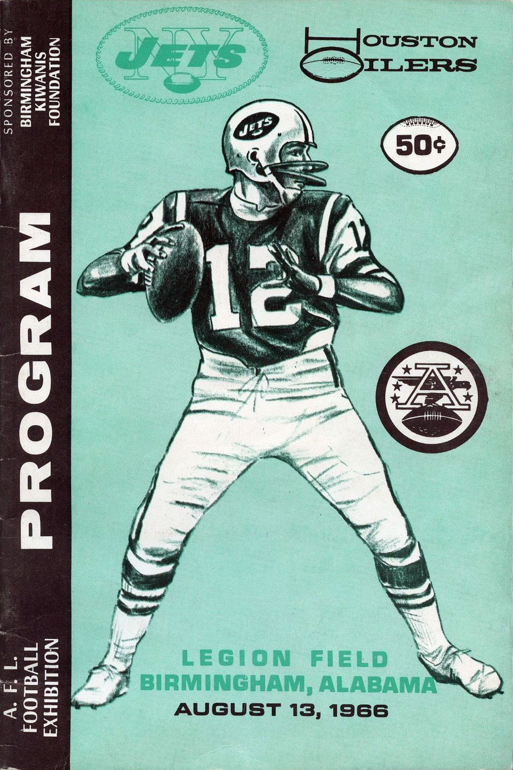 New York Jets vs. Houston Oilers (August 13, 1966)