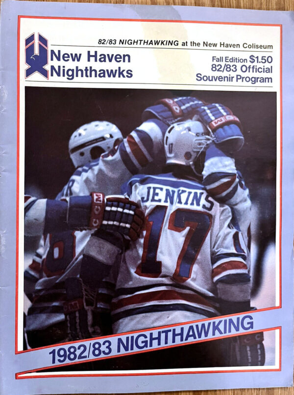 1982-83 New Haven Nighthawks program