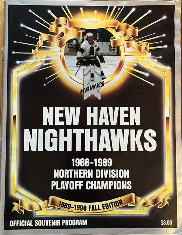 1989-90 New Haven Nighthawks program