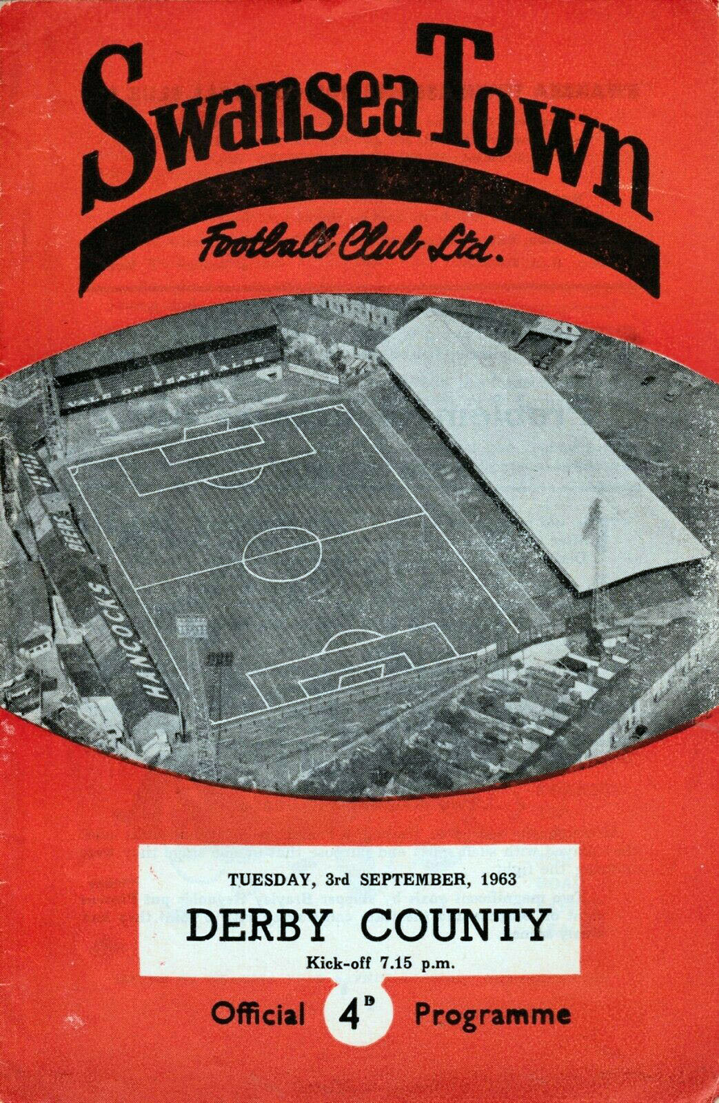 Swansea Town vs. Derby County (September 3, 1963)