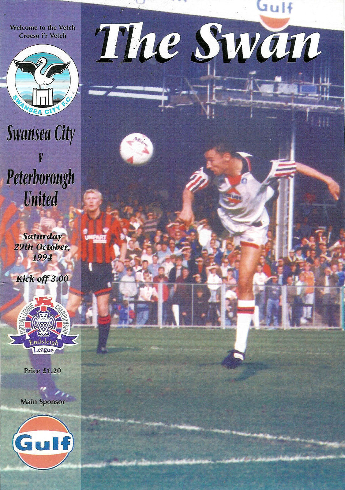 Swansea City vs. Peterborough United (October 29, 1994)