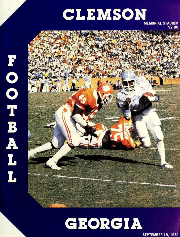 Clemson Tigers vs. Georgia Bulldogs (September 19, 1981)