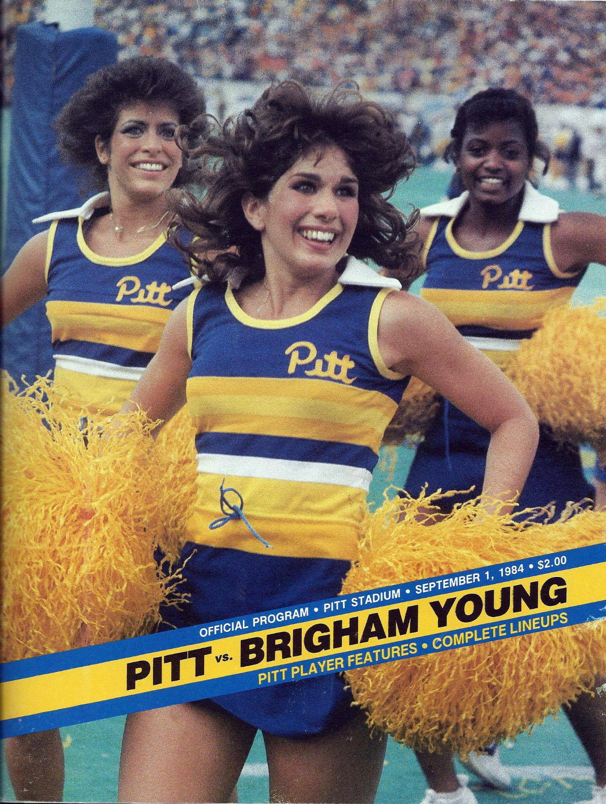 College Football Program: Pittsburgh Panthers vs. BYU Cougars (September 1, 1984)